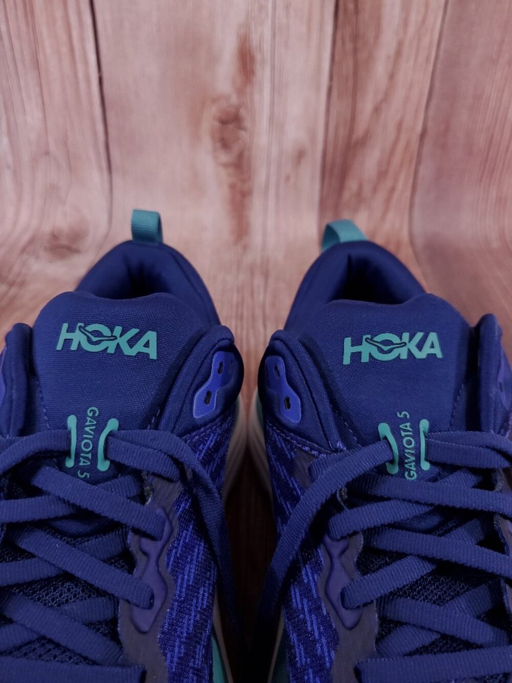 *READ* Hoka One One Gaviota 5 Womens 10 B Blue Running Shoes Sneakers 1134235 - Picture 7 of 15